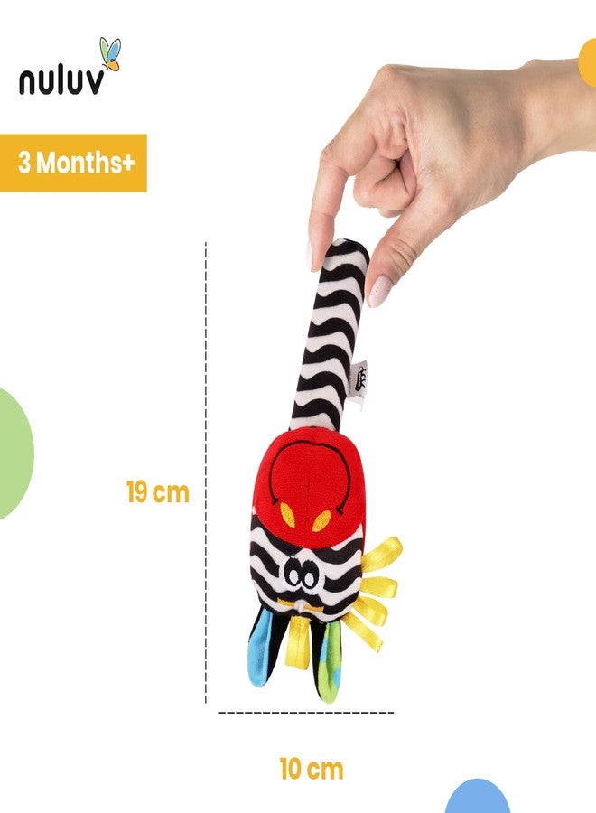 Nuluv Baby Rattle Toy, Colorful, Lightweight and Non-Toxic, Stimulates Auditory and Motor Skills, Lightweight and Easy to Hold Toy, for Babies 3+ Months, Red - Image 2